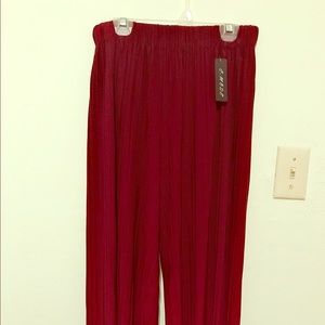 Red Wine Comfy Wide Leg Dress Up Pants 👖
